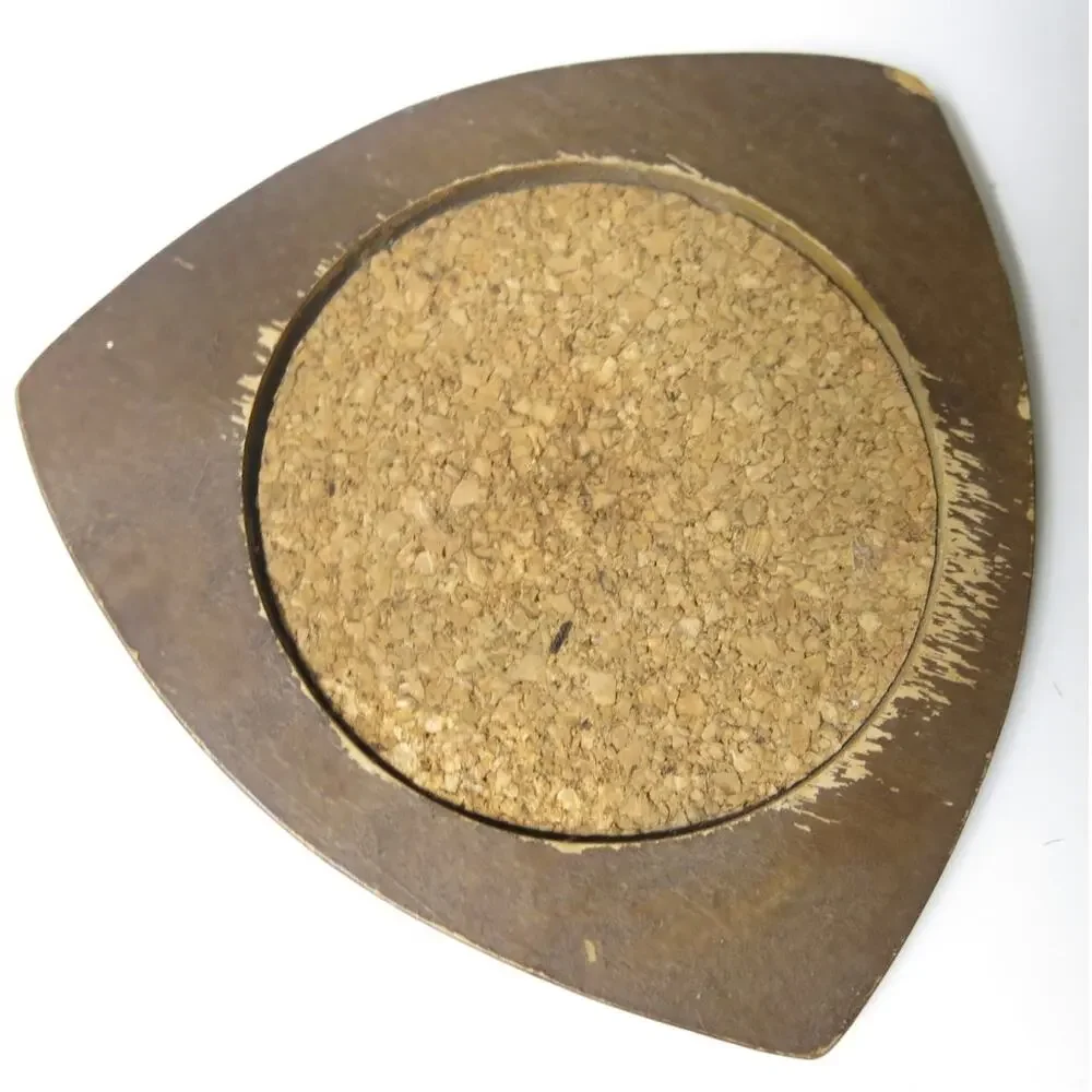 Vintage Coaster Set Wood Cork Mid Century Modern Japan Serv Wood Hand Carved